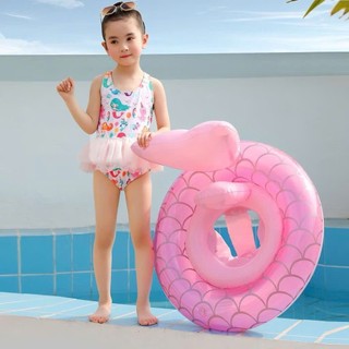 Phao Bơi Tròn Cho Bé Gái 0-8 Tuổi Nàng Tiên Cá Hồng