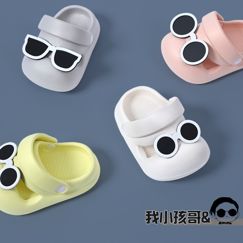 (Order) Dép cross hở cạnh đeo mắt kính dành cho bé trai - bé gái