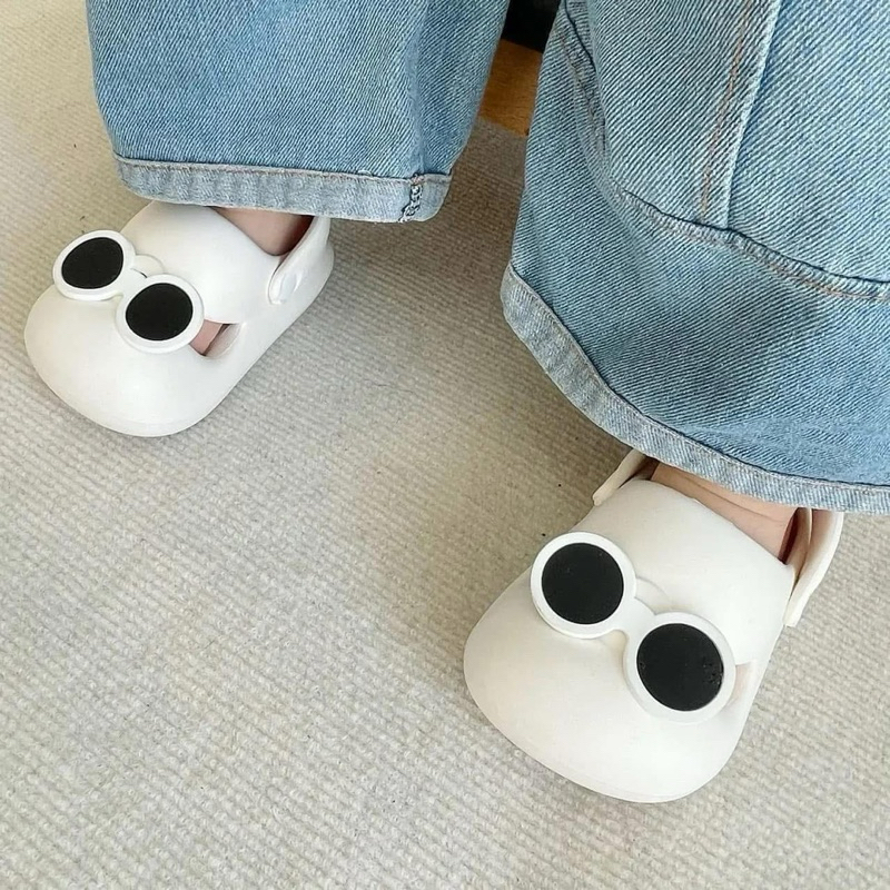 (Order) Dép cross hở cạnh đeo mắt kính dành cho bé trai - bé gái