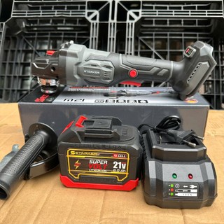 Máy mài dùng pin Starker CÓ CHỐNG SỐC ĐÁ động cơ lõi đồng không chổi than, tem dập nổi, chân pin phổ thông