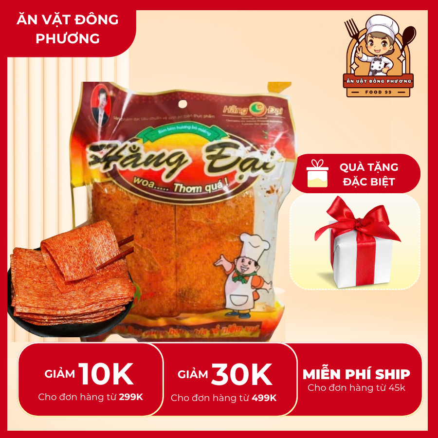 Snack bò miếng Hằng Đại [FREESHIP] túi 320g bò miếng thơm ngon dai dai ...