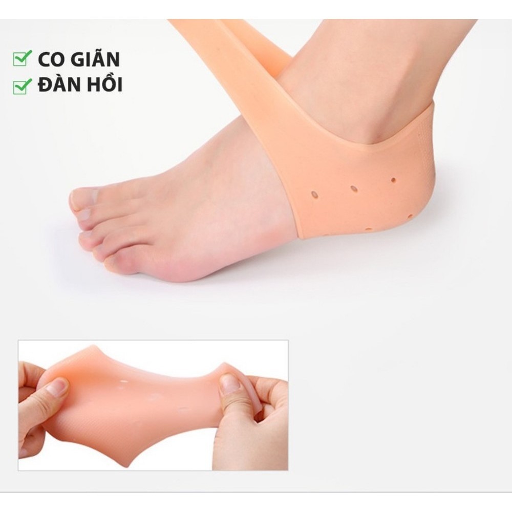 [TOP 1 RẺ LUÔN ] Vớ Gót Chân Silicon - Tất Silicon Gót Chân - Miếng Đệm Gót Chân Silicon CHỐNG NỨT GÓT CHÂN