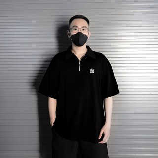 Áo Polo ZIP Local Brand Unisex LUCID NX Cao Cấp Nam Nữ Tay Lỡ From Rộng Chất Cotton