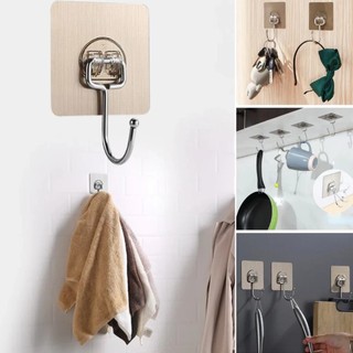 Móc dán đơn, móc dán tường inox siêu dính hàng đẹp