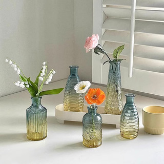 Bình cắm hoa thủy tinh mini phong cách hiện đại decor nhà cửa