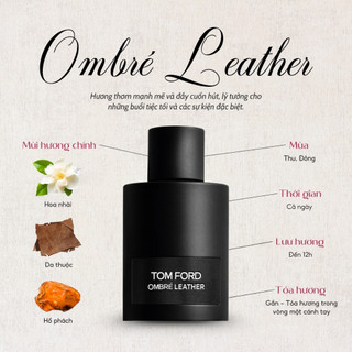 Nước hoa Nam Tom Ford Ombré Leather Hương Da Thuộc Nam Tính, Lịch Lãm
