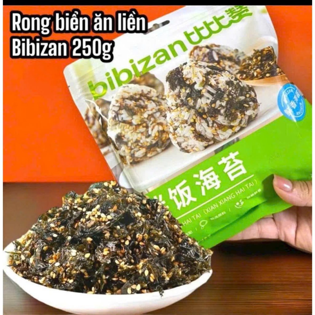RONG BIỂN BIBIZAN RONG BIỂN ĂN LIỀN SIÊU NGON 250G | Shopee Việt Nam