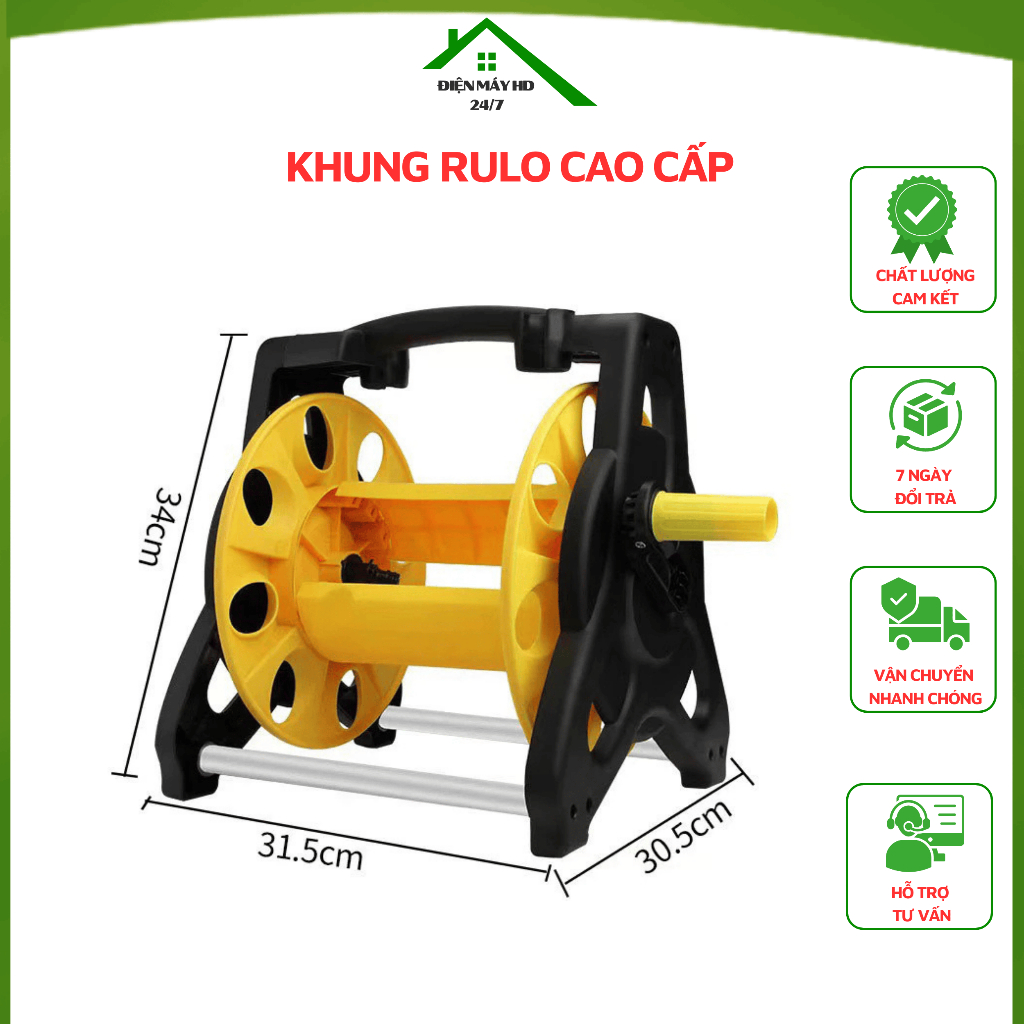Bộ khung rulo chất liệu cao cấp hỗ trợ cuộn dây nước,ống nước,vòi nước ...