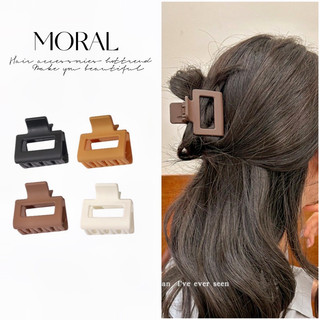 Kẹp Tóc Hình Vuông MORAL mini Dễ Thương Phong Cách Hàn Quốc