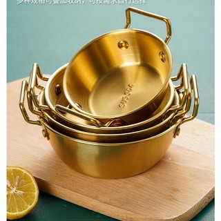 Chén đựng gia vị có tay cầm inox304, Chén đựng nước chấm, nước sốt màu vàng và màu bạc