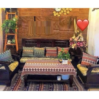 gối tựa lưng thổ cẩm 45*45, gối tựa lưng sofa, gối tựa vuông, gối tựa ghế văn phòng