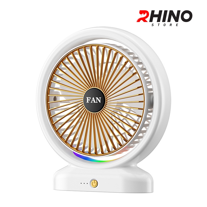 Ảnh Quạt tích điện để bàn văn phòng Rhino F103 gồm 3 mức độ gió 4