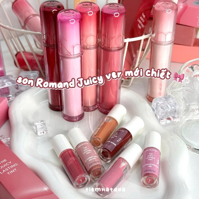 [MÀU MỚI] [SON CHIẾT - ĐỌC MÔ TẢ VÀ HÌNH ẢNH] Son Tint Bóng Hàn Quốc RM Juicy Lasting Tint