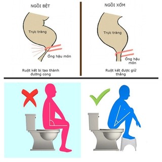 Ghế Nhựa Kê Chân Toilet , Bồn Cầu Khi Đi Vệ Sinh chống táo bón 2136