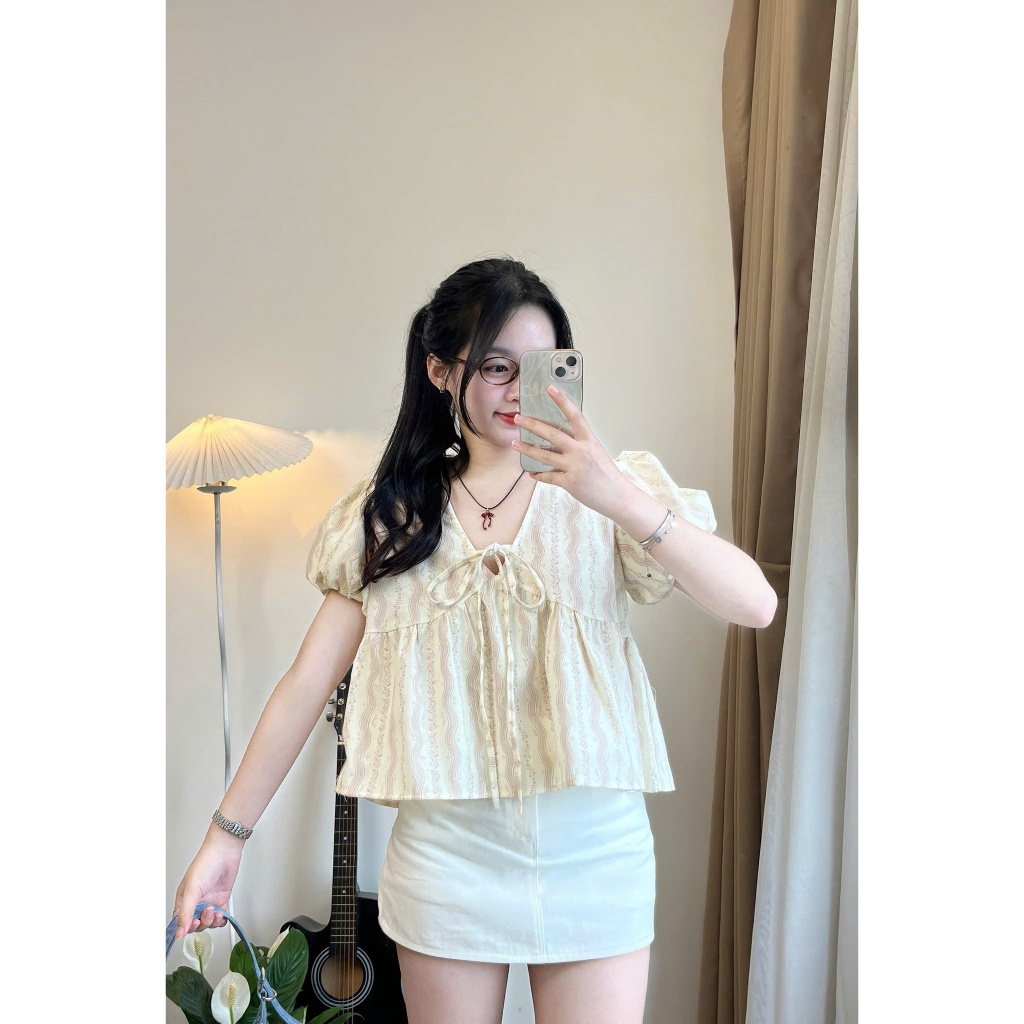 Áo Babydoll Joolate Form Rộng Xinh Xắn Dáng Yêu, Phong Cách Nữ Tính Trẻ Trung - Aobbd538 P0K34
