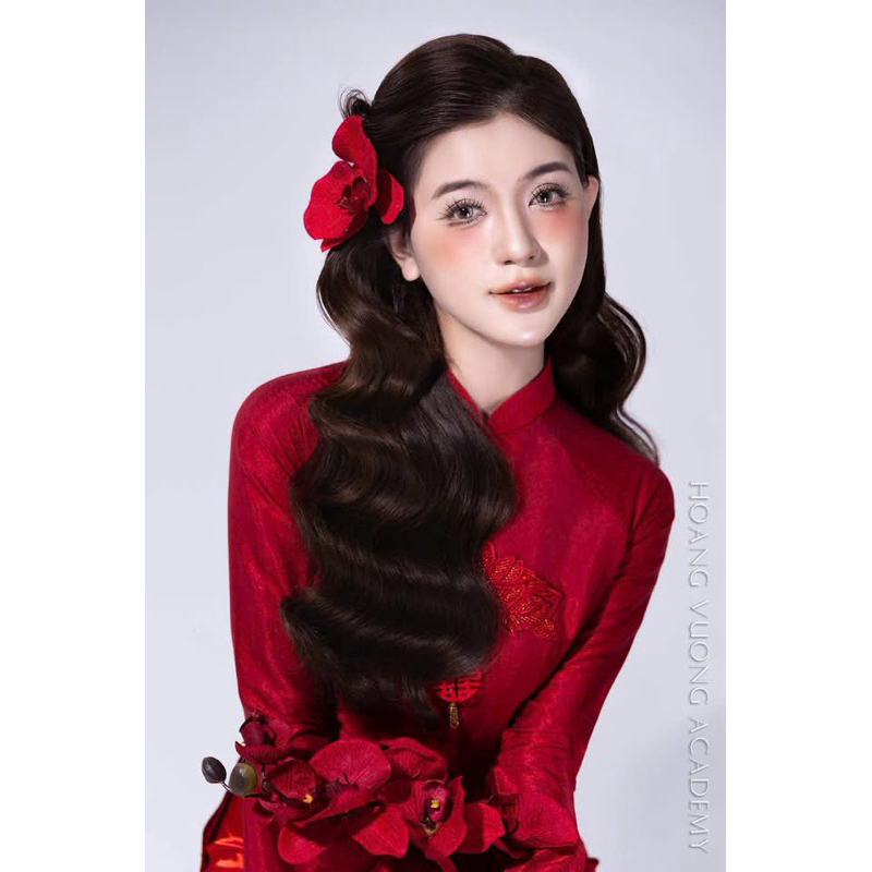 kẹp tóc hoa lan cô dâu