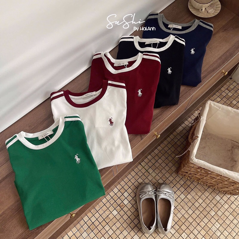[𝐒𝐮𝐙𝐲] Áo Thun Kẻ Vai Sọc Gân QCCC Loại 1 (40-50kg)