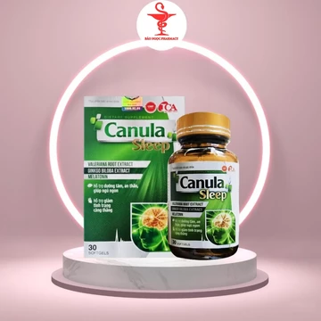 Viên uống ngủ ngon, CANULA SLEEP, hỗ trợ sức khỏe, dưỡng tâm an thần, giảm căng thẳng, stress