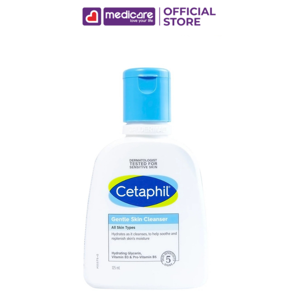 Sữa rửa mặt CETAPHIL Gentle Skin dịu nhẹ dành cho mọi loại da và da nhạy cảm 125ml