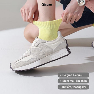 Combo 5 đôi tất có đệm cao su chống té ngã GOMTAT, vớ chống trơn cho bé và mẹ bầu êm chân - JZ-2504