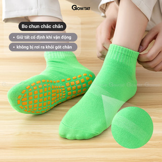 Combo 5 đôi tất có đệm cao su chống té ngã GOMTAT, vớ chống trơn cho bé và mẹ bầu êm chân - JZ-2504