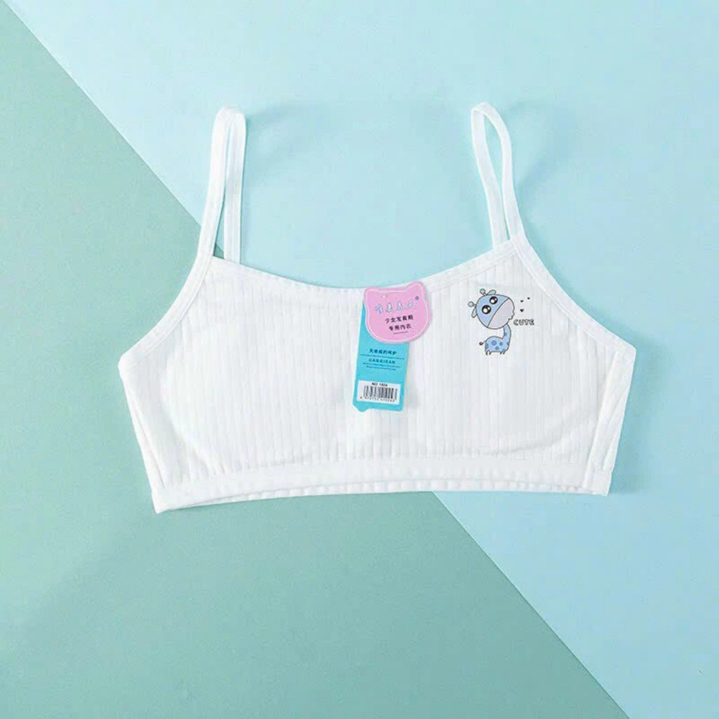 áo lá học sinh 2 dây cho bé gái cấp 1 cấp 2, chất liệu Cotton 30-50kg mặt trước có lót trần bông mỏng, may cố định 1024.