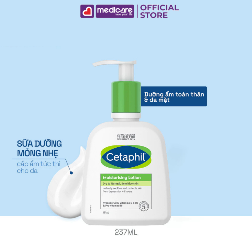 Sữa Dưỡng Ẩm CETAPHIL Moisturising 237ml