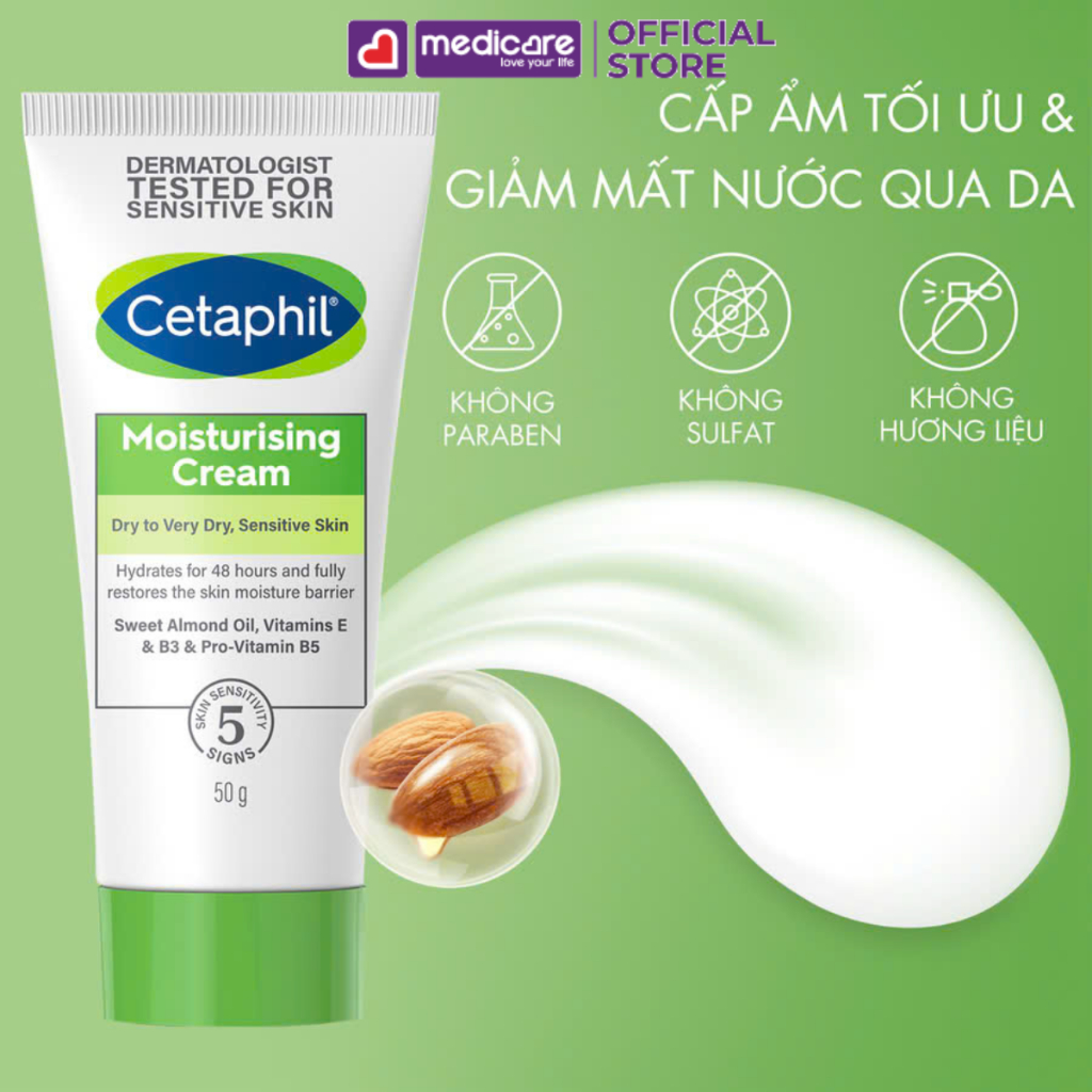 Kem dưỡng ẩm CETAPHIL moisturising 50g
