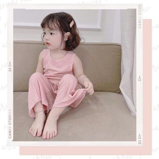 BỘ BA LỖ QUÂN ỐNG LOE CHO BÉ GÁI MÀU NGÂU NHIÊN