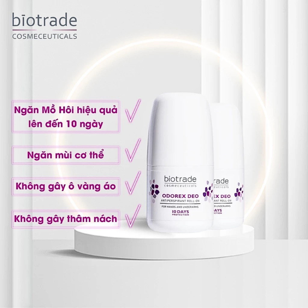 Ảnh Lăn Khử Mùi Biotrade Odorex Deo Antiperspirant Roll On – Kiểm Soát Mồ Hôi & Mùi Cơ Thể Hiệu Quả 1