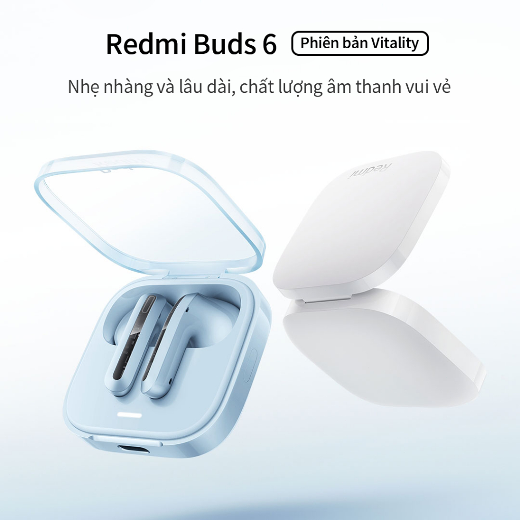 Redmi Tai nghe không dây Buds 6S Khử tiếng ồn chủ động Tai nghe nhét tai Bluetooth 5.3 với thời gian chơi 33 giờ