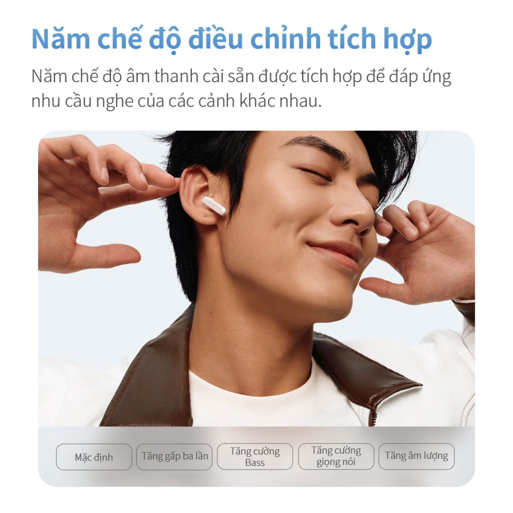 Redmi Tai nghe không dây Buds 6S Khử tiếng ồn chủ động Tai nghe nhét tai Bluetooth 5.3 với thời gian chơi 33 giờ