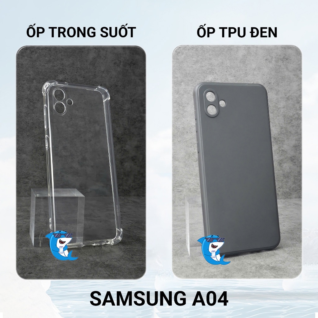 Ốp lưng Samsung A04, A04S silicon trong suốt dẻo cao cấp chống sốc va đập viền cạnh vuông bảo vệ đt