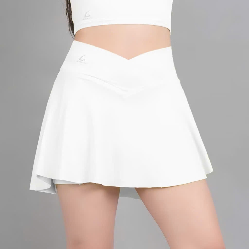 Chân váy thể thao Gladimax Skirt Luxury V019 cạp chéo, có túi 2 bên tiện lợi mặc đi tập, đi chơi
