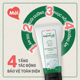 Kem Làm Dịu Da Botanical Pigeon 50ml - Giảm Chàm Sữa Viêm Da Cơ Địa Cho Bé