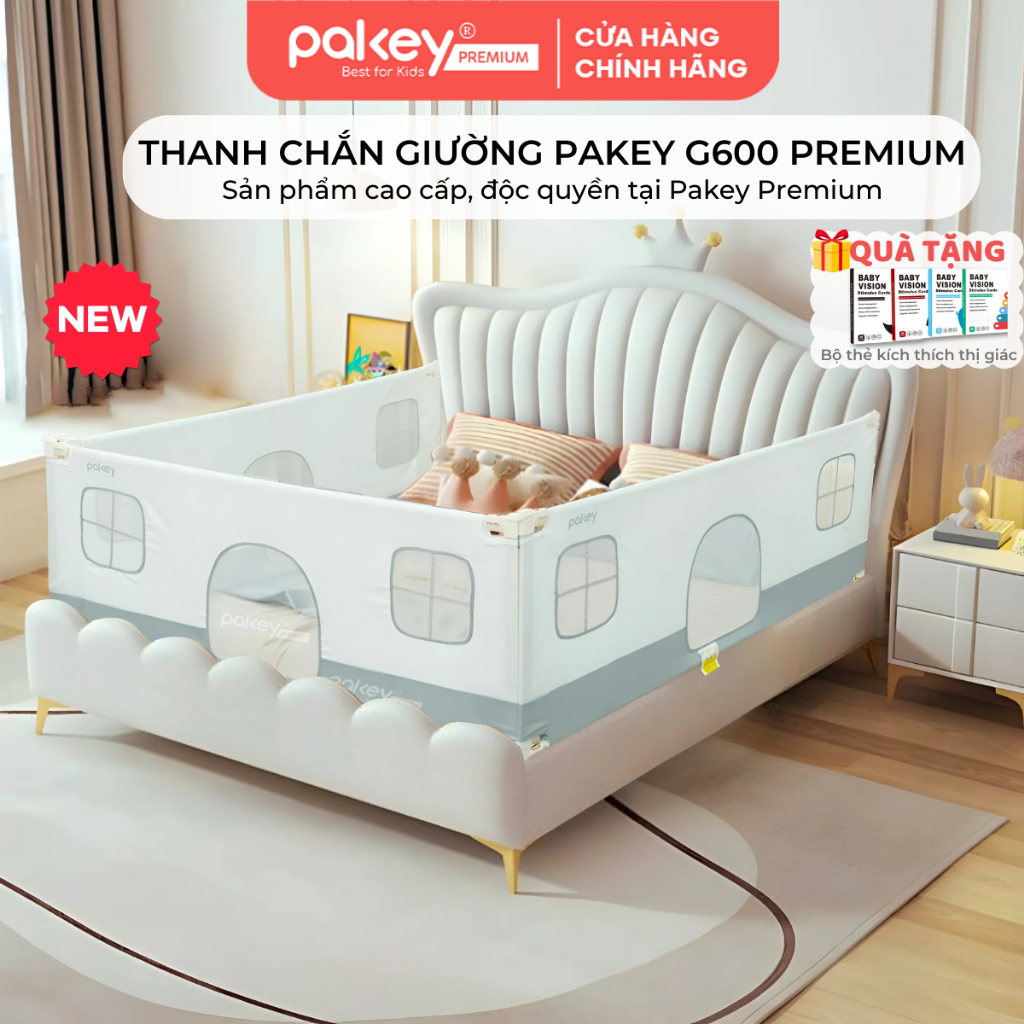 Ảnh Thanh Chắn Giường Cho Bé PAKEY G600, Chặn Giường Chất Liệu Cao Cấp An Toàn Cho Bé 1