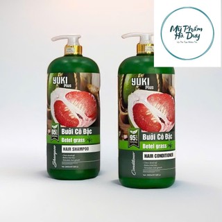 Gội Xả YUKI Bưởi 2000ML Giúp Ngăn Gầu, Giảm Rụng Tóc, Phục Hồi Tóc Hư Tổn Mang Lại Mái Tóc Mềm Mượt