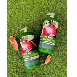 Gội Xả YUKI Bưởi 2000ML Giúp Ngăn Gầu, Giảm Rụng Tóc, Phục Hồi Tóc Hư Tổn Mang Lại Mái Tóc Mềm Mượt