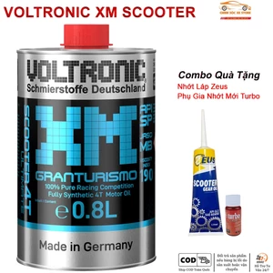 Nhớt Voltronic XM Scooter Dành Cho Xe Tay Ga Tặng Nhớt Láp Zeus Và Phụ Gia Nhớt Mới Very Turbo