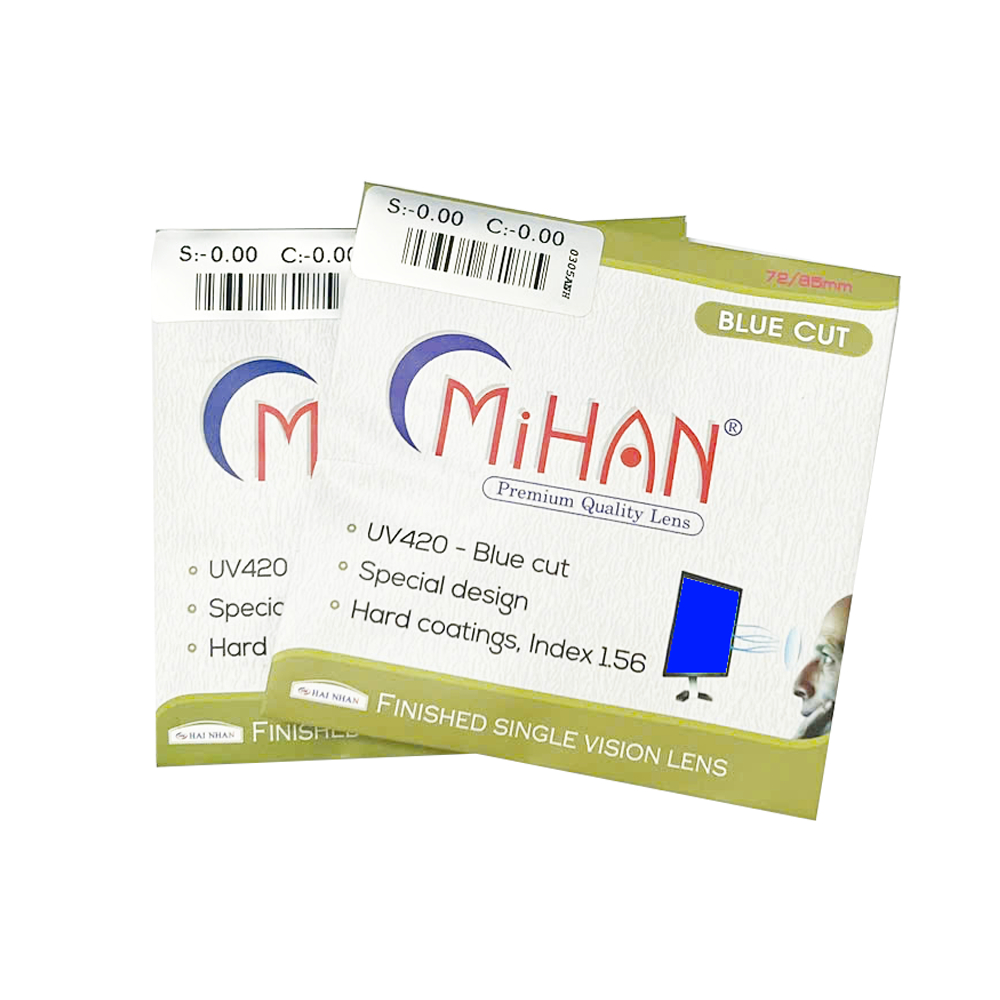Ảnh Tròng kính cận ANNA mắt kính thường và chống ánh sáng xanh và tia uv 1