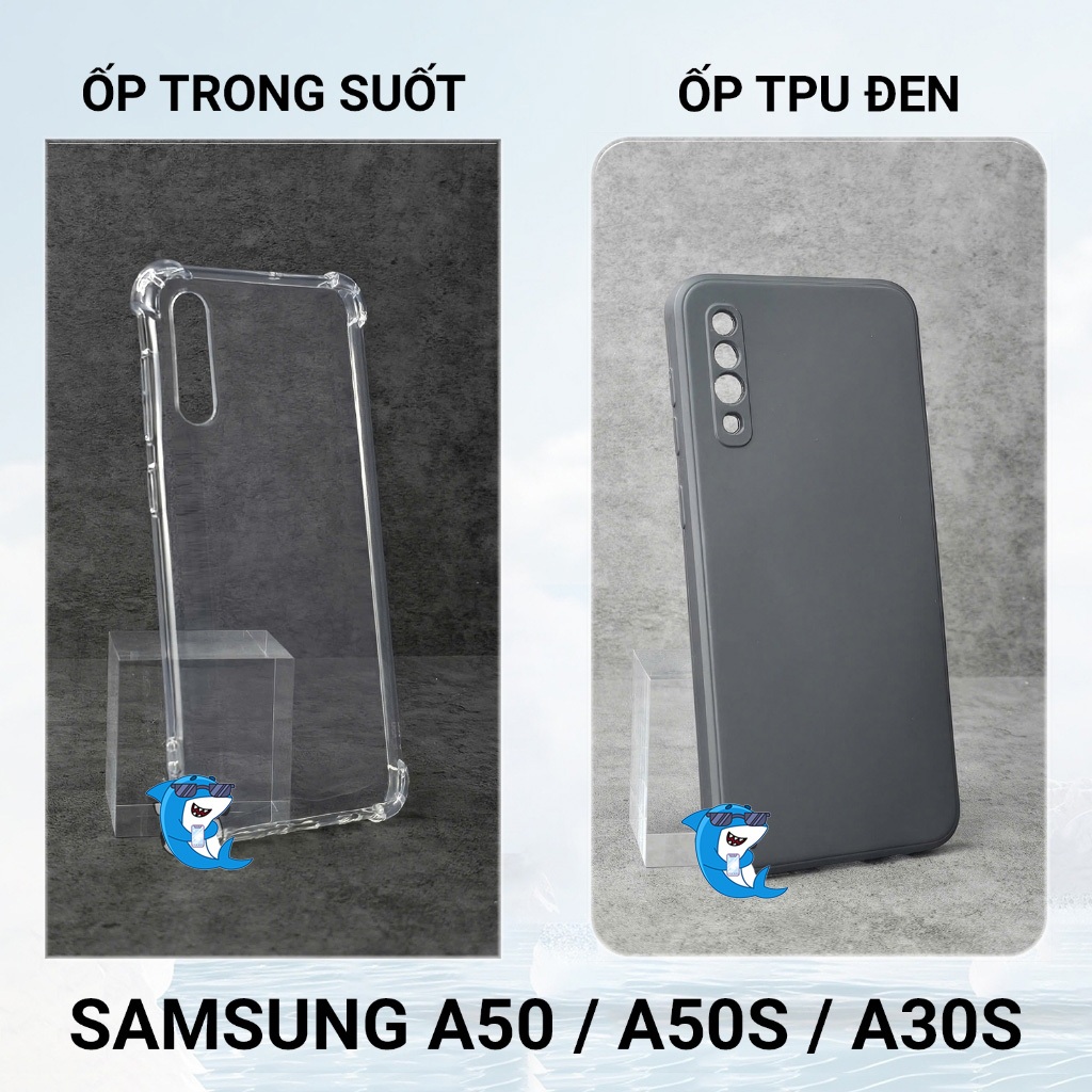 Ốp lưng Samsung A50, A50S, A30S silicon trong suốt dẻo chống sốc viền cạnh vuông bảo vệ đt BIBI