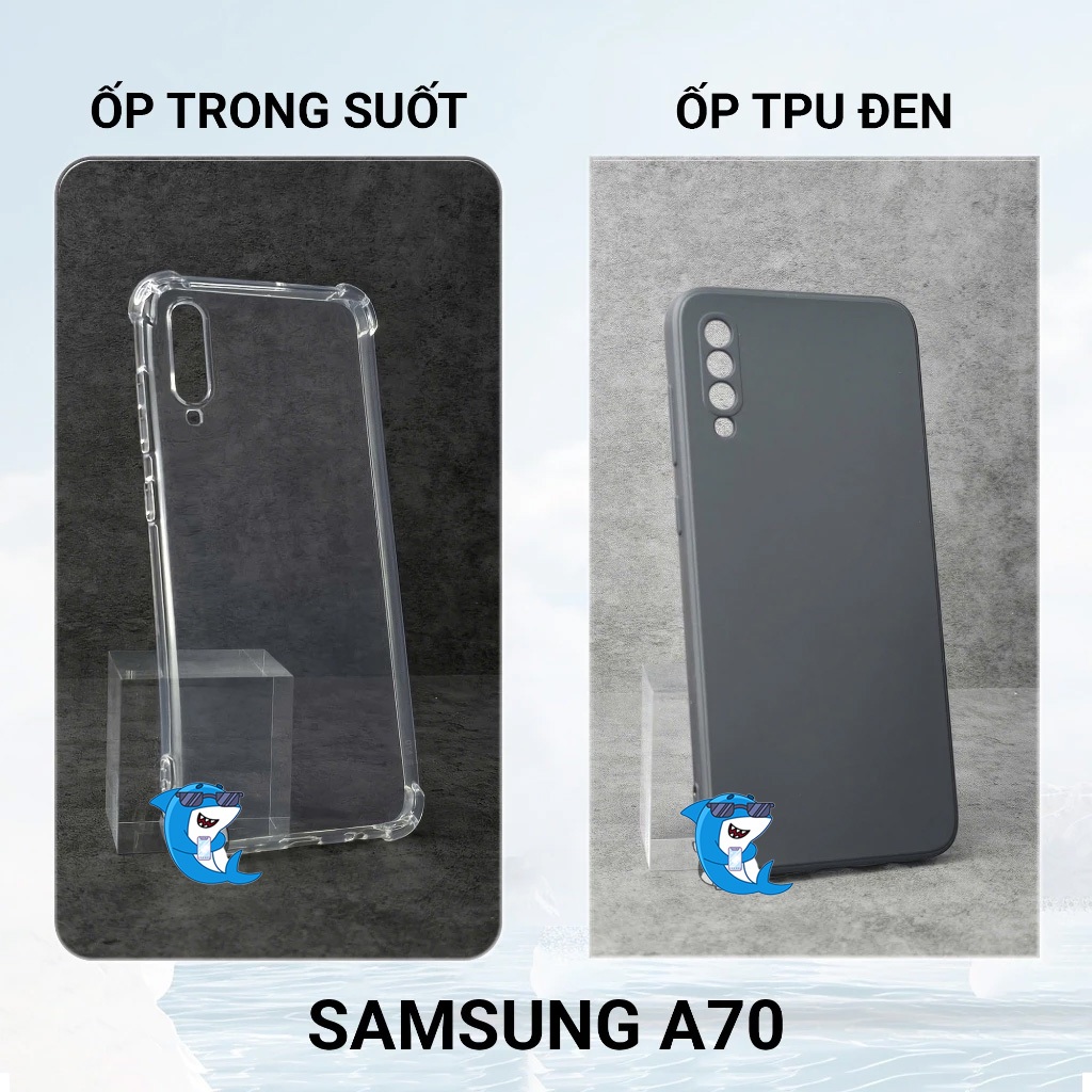 Ốp lưng Samsung A70, A70S silicon trong suốt dẻo cao cấp chống sốc va đập viền vuông bảo vệ đt BIBI