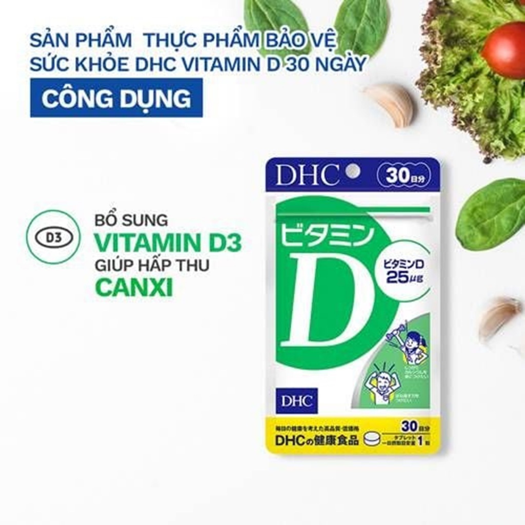Viên uống DHC bổ sung Vitamin D3 cho cơ thể gói 30 viên