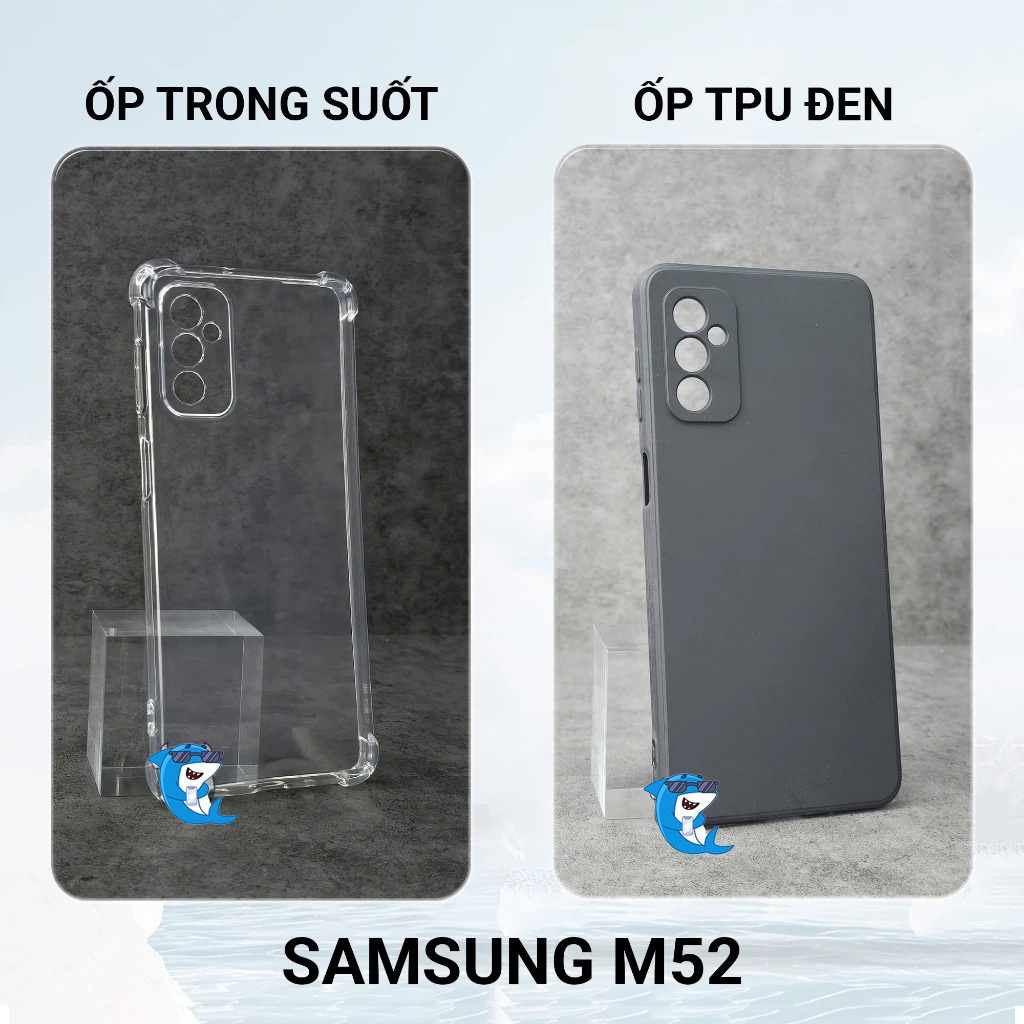 Ốp lưng Samsung M23, M52 silicon trong suốt dẻo chống sốc bảo vệ cam điện thoại bibi