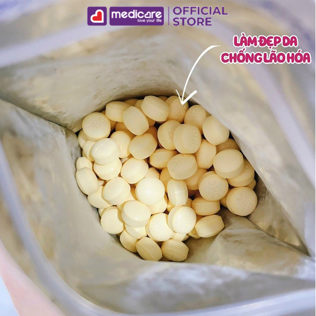 Viên uống DHC collagen hỗ trợ làm đẹp da gói 180 viên