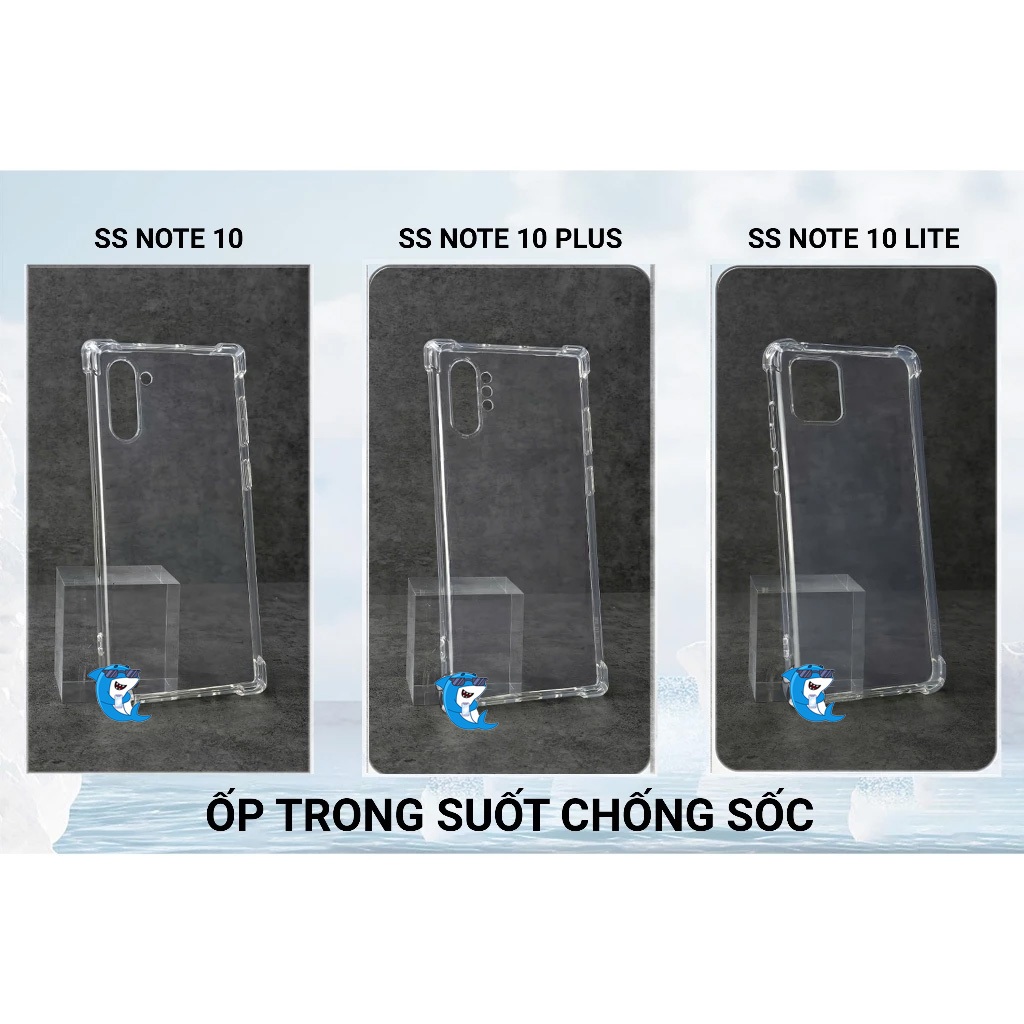 Ốp lưng Samsung Note 10 Lite, Plus trơn trong suốt bảo vệ camera đt đt