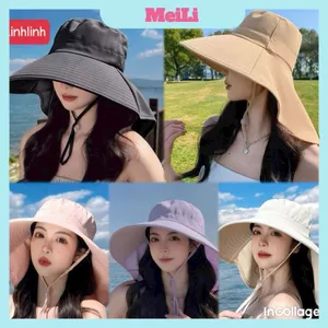 Mũ mùa hè nữ Trùm Đầu Toàn Diện - Mũ Nón Ngư Dân Chống Nắng Chống Tia UV, Mũ Vành Lớn có thể gập gọn(tuyển sỉ)