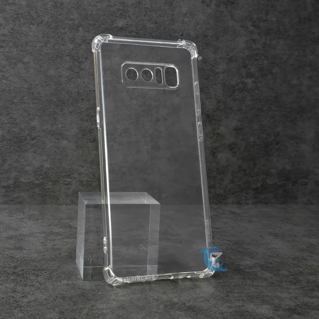 Ốp lưng Samsung Note 8 silicon trong suốt dẻo cao cấp chống sốc viền vuông bảo vệ cam điện thoại