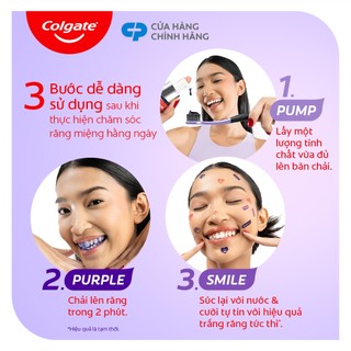 [Date 04/2027] [Livestream] Tinh chất trắng răng tăng cường Colgate Optic White Purple Serum 40ML