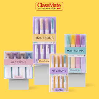 Highlight Bút Dạ Quang Đầu Vát Siêu Mềm Đầu Doubleline Bút Highlight Classmate Đánh Dấu Viết Calligraphy CL-HL0005S6S7S